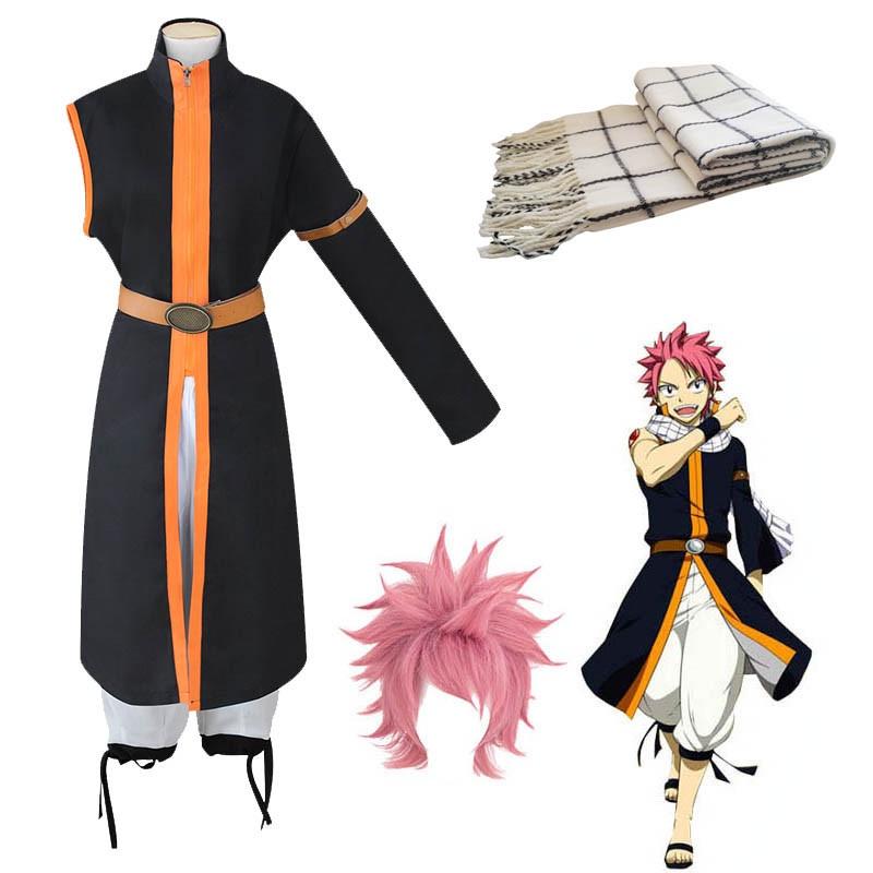 Exquisite Anime Fairy Tail Natsu Dragneel Halloween Cosplay Costume Unisex Outfit