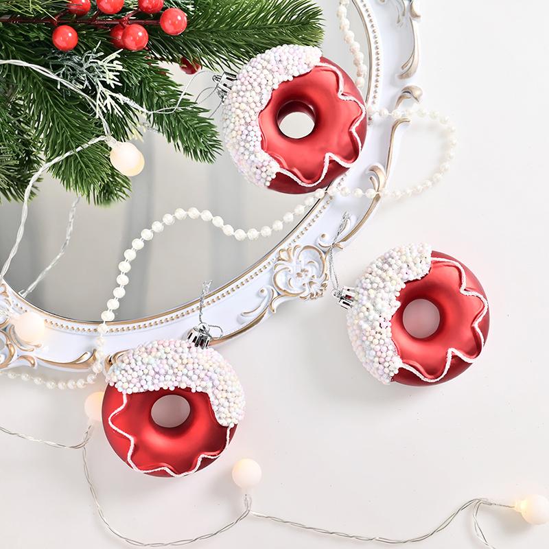6PCS Spirals Christmas Tree Baubles Colorful Spirals Candy Cane Christmas Tree Hangings For Festival
