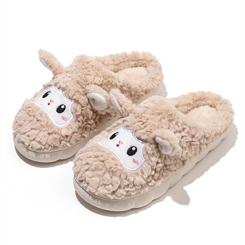 Cartoon Baumwollschuhe Mopp Herbst und Winter Freizeit Indoor Zuhause Warm und bequem Plüsch Haushalt Baumwollmopp