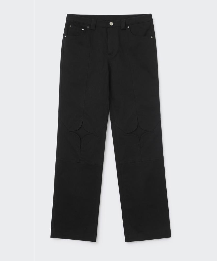 Koseumoseu Quilting Pattern Pants (Black)