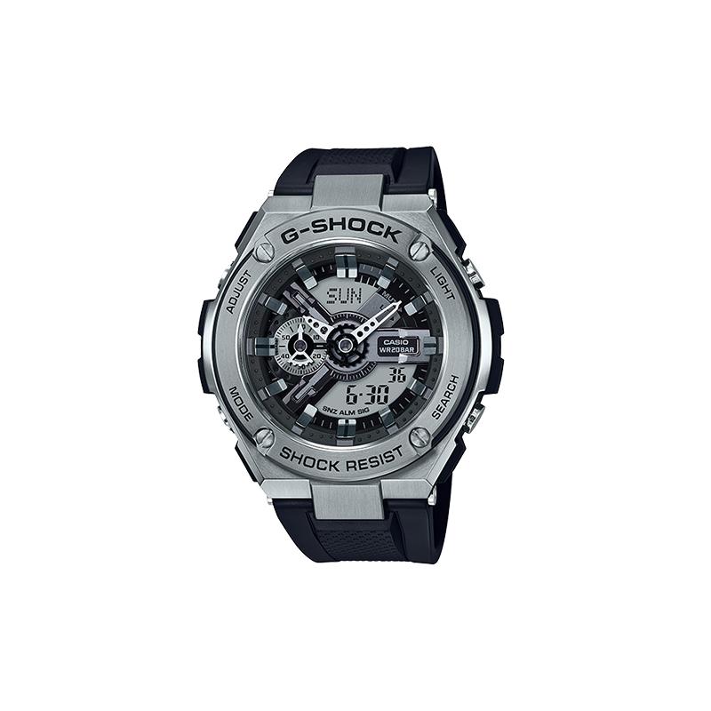 

Casio G-STEEL Series-Disc Dual Display 200 Meters Waterproof Quartz Movement Resin Strap Japanese and Korean Watch 59.152.4mm Men s Watch GST-410-1ADR серый