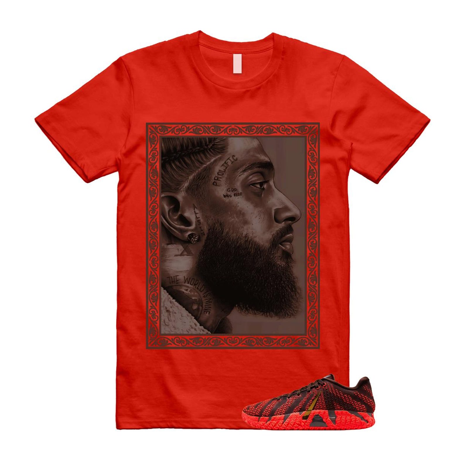 Ja 3 Year of the Horse Light Chocolate Brown Silt Red T Shirt Match NIP 2XL