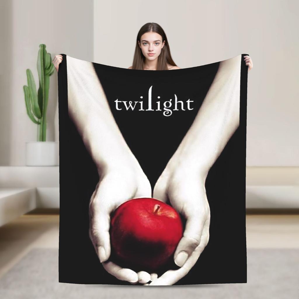 The Twilight Edward Bella Soft Warm Blanket Travel Plush Throw Blanket Aesthetic Couch Chair Flannel Bedspread Sofa Bed Cover