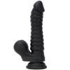 Czarna podwójna twardość Miękka płynna silikonowa waga Caterpillar Model Shaped Dildo