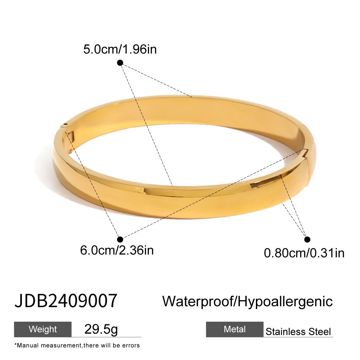 

JYL TS Bracelet Bangle Simple Circle Shape Timeless Charm Brings Harmony & Abundant Blessings JDB2409007 эвкалиптовый