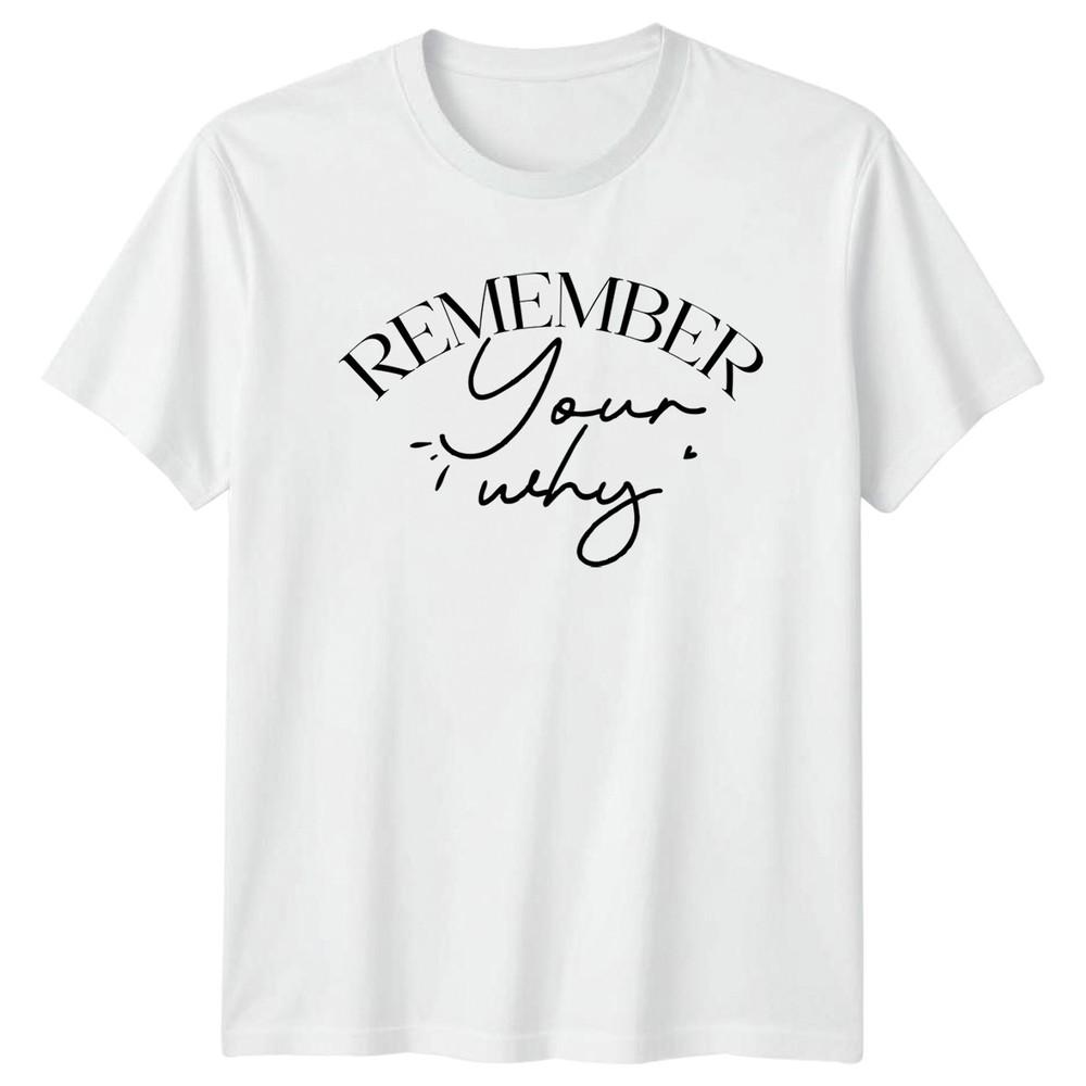 Remember Your Why TShirt Inspirational Motivational Gift For Him And Her S