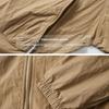 UPF50+Men's Hooded Windbreaker Jacket - Ultra Light Summer Zipper Pocket Elastic Cuffs Suitable for Outdoor Hiking and Running