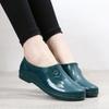 Women's Yuanbao Short Rain Boots: Non-Slip, Wear-Resistant, Warm Water Shoes for Kitchen, Spring & Autumn Wear