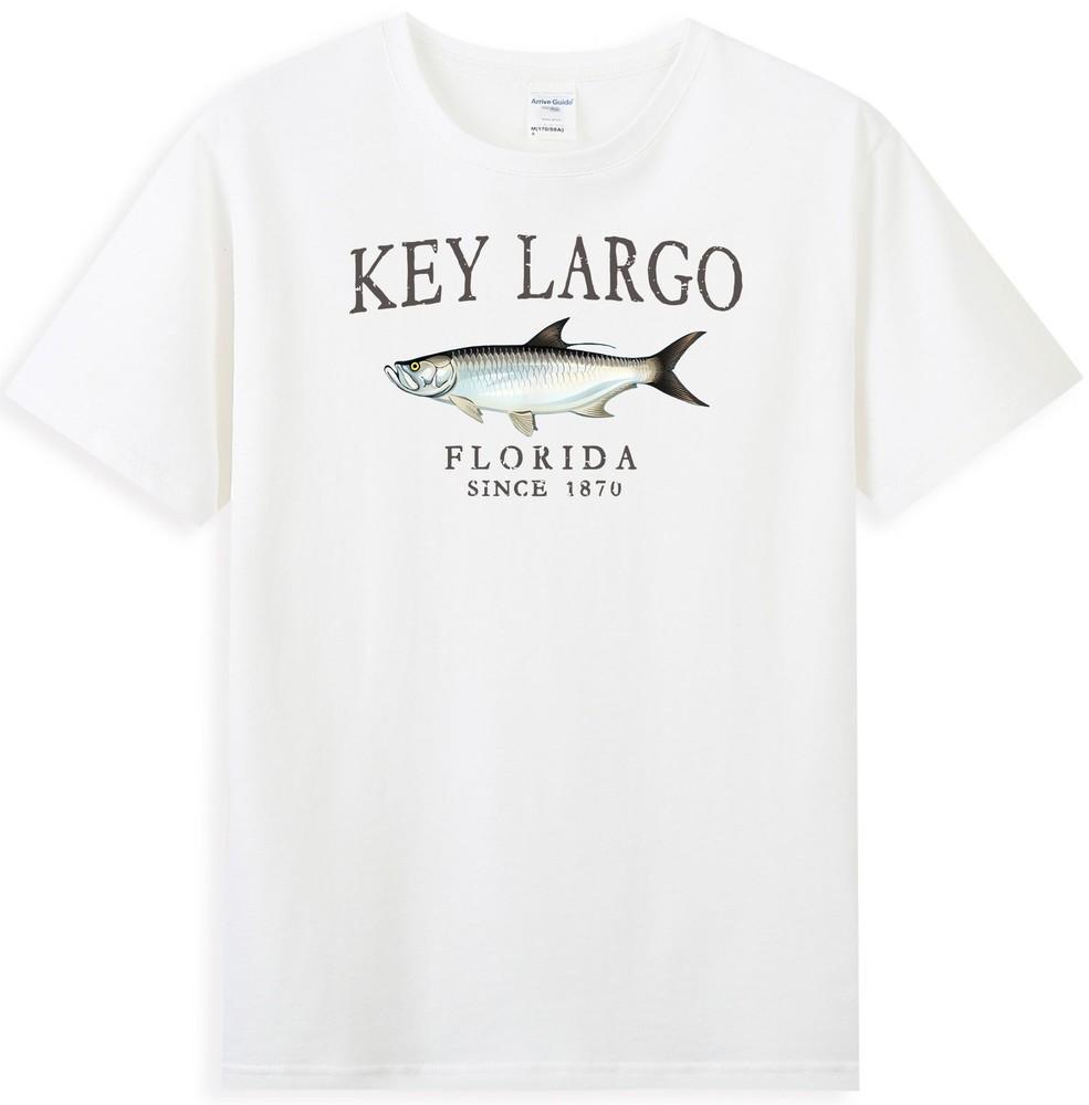 Key Largo Florida Tarpon Fishing Since 1870 Vintage Unisexs TShirt S