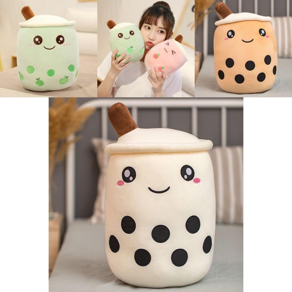 Adorable Bubble Tea Boba Cup Plush Pillow Cushion For Cozy Softness In 4 Sizes