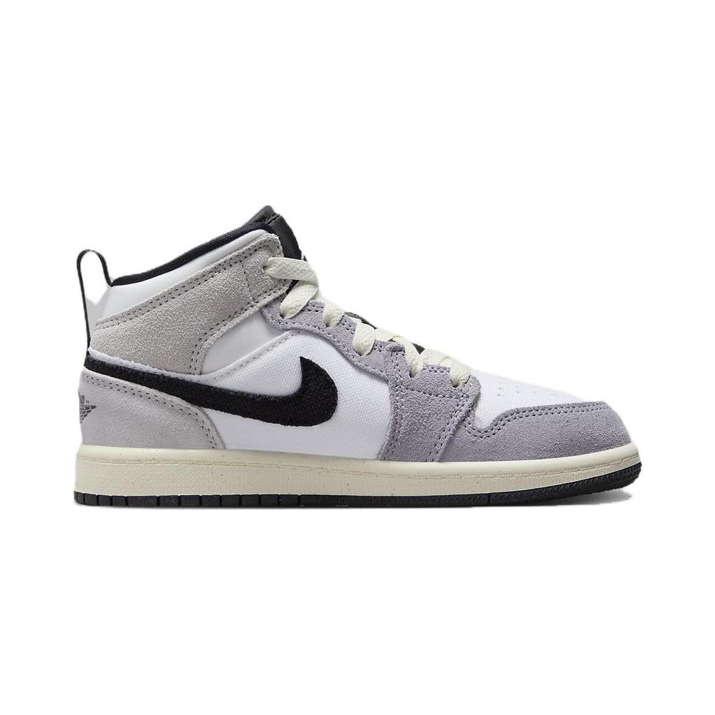 (PS) Air Jordan 1 Mid SE Craft 'Inside Out - Cement Grey' Kids' FD9090-002