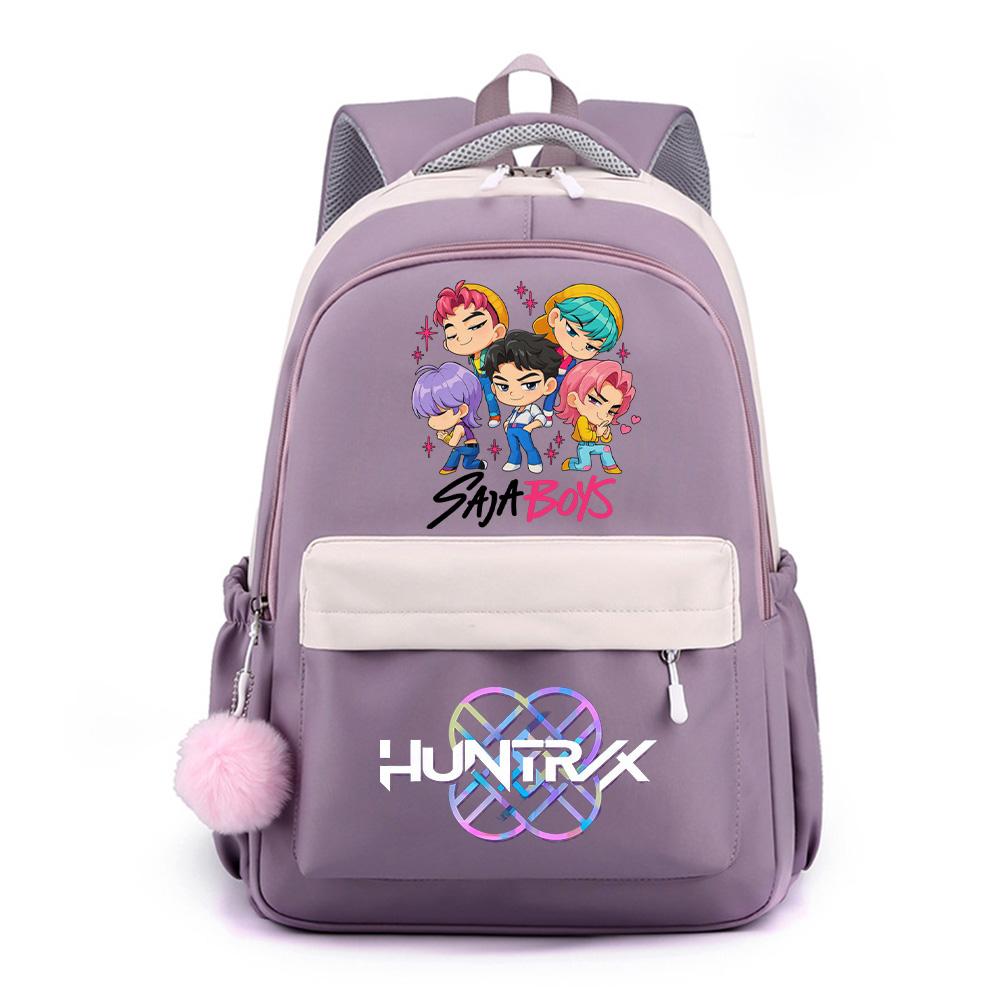 Niedlicher Cartoon K-Pop bedruckter Rucksack für Teenager Schüler Mädchen Junge Schultasche Buchtasche Kindergeschenk Damen Große Kapazität Wasserdichte Reisetasche Rucksack