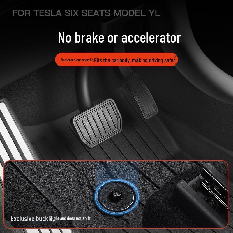 Tesla Model Y 6-Seater TPE Floor Mats - Custom Interior Accessories
