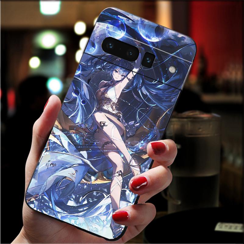 For Google Pixel 10 9 Pro XL Silicone Phone Soft Case For Google Pixel 9A 8A 7A 6A 5 Cover Shell Puella Magi Madoka Magica