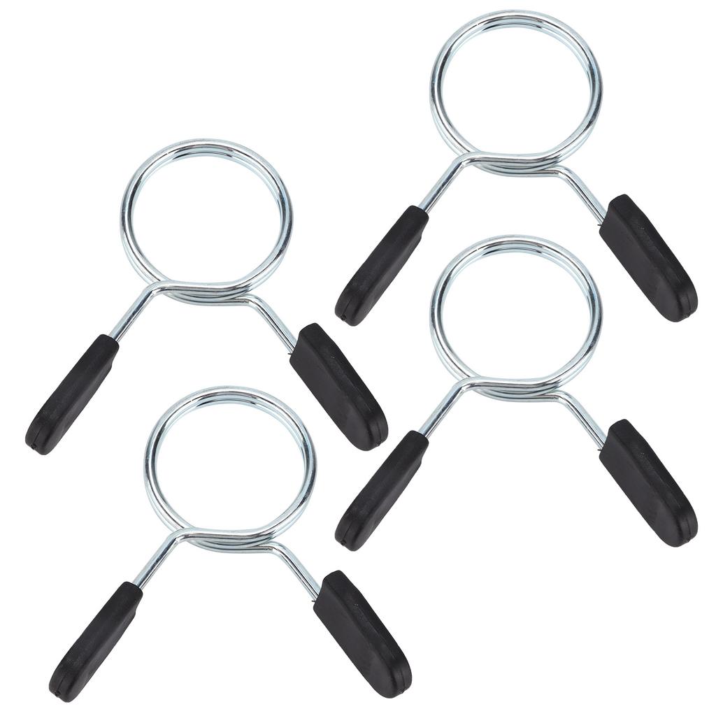4Pcs Barbell Clamp Spring Collar Clip Gym Weight Dumbbell Spring Lock Standard Lifting Kit