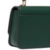 MICHAEL KORS Delancey Cow Leather, Split Cow Leather Shoulder Bag, Crossbody Bag, Handbag Small Women's Green 32T4GD8C5L-372