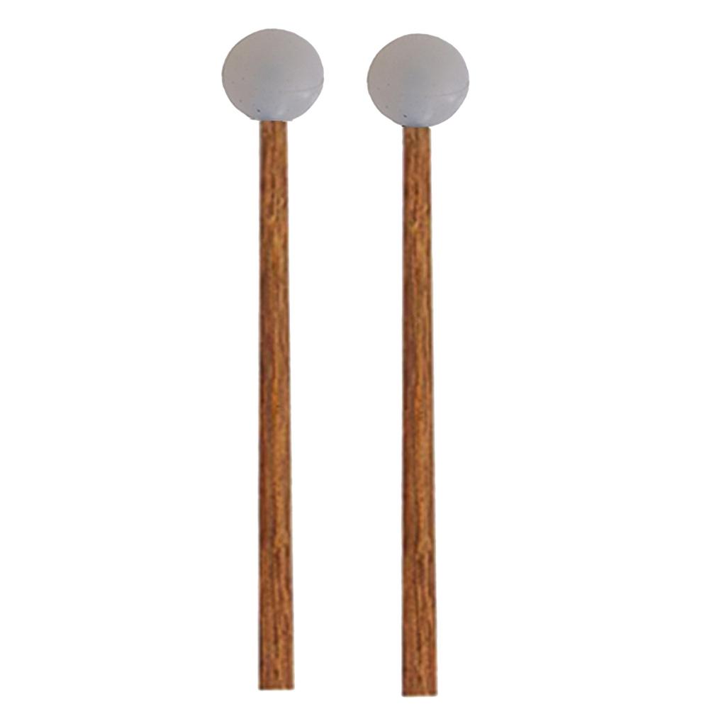 1Pair Drumsticks Steel Tongue Drum Mallets Rubber Head Percussion Sticks for Tongue Drum Glockenspiel Xylophones