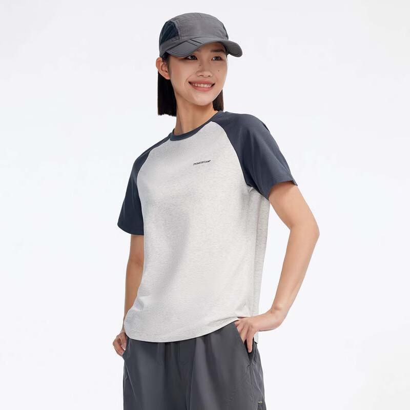 Pioneer Camp Women s Color-Block Quick-Dry Round Neck T-Shirt GTS607001 M