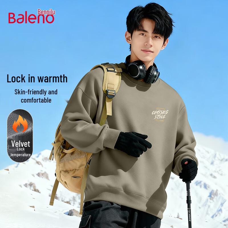 Baleno Men's Fleece Lined JPB Graphic Round Neck Sweatshirt