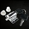 2 Clés 1 Jeu Serrures de Fenêtre de Porte Coulissante avec Protection de Sécurité Bébé Enfant Antivol Alliage d'Aluminium Loquets de Sécurité de Porte
