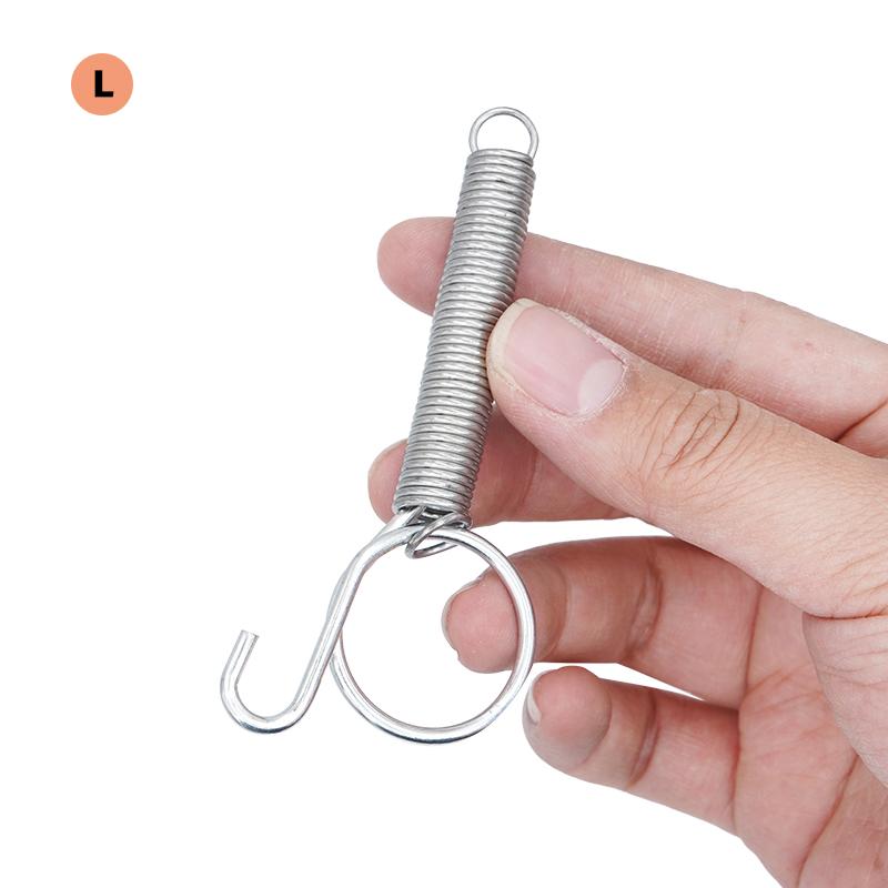 10 Packs Spring Hooks for Rabbit Cage Spring Latch Door Cage Accessories Wire Cage Clips Snap Hooks Multifunctional 3 Sizes