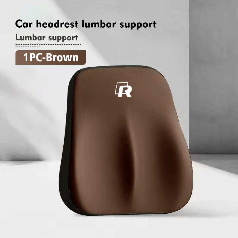 Car Seat Headrest Lumbar Support Neck Pillow Soft Waist Cushion For Volkswagen VW Golf Polo 4 5 6 Passat B5 B6 B7 CC Jetta sew3