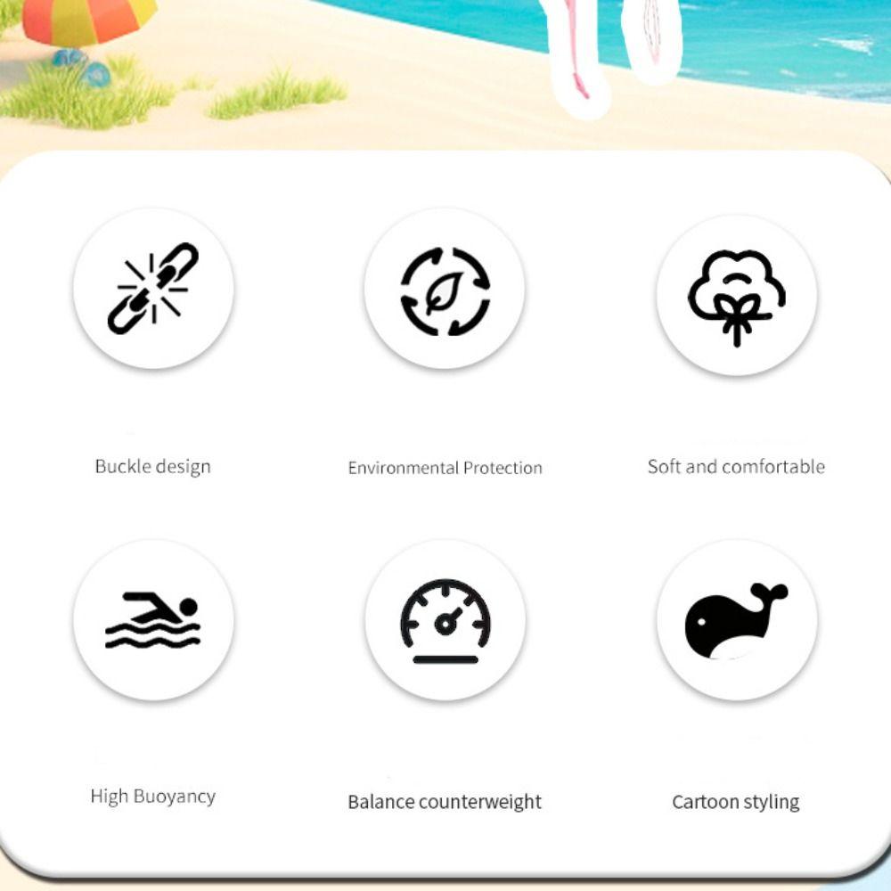 1-2/3-7 Year Old Children Swimming Arm Rings Adjustable Swimming Buoyancy Vest  Toddler Floaties