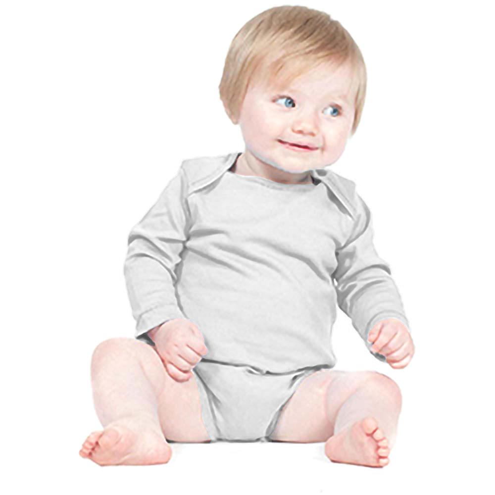 Larkwood Baby-Unisex-Baby-Body mit langen Ärmeln