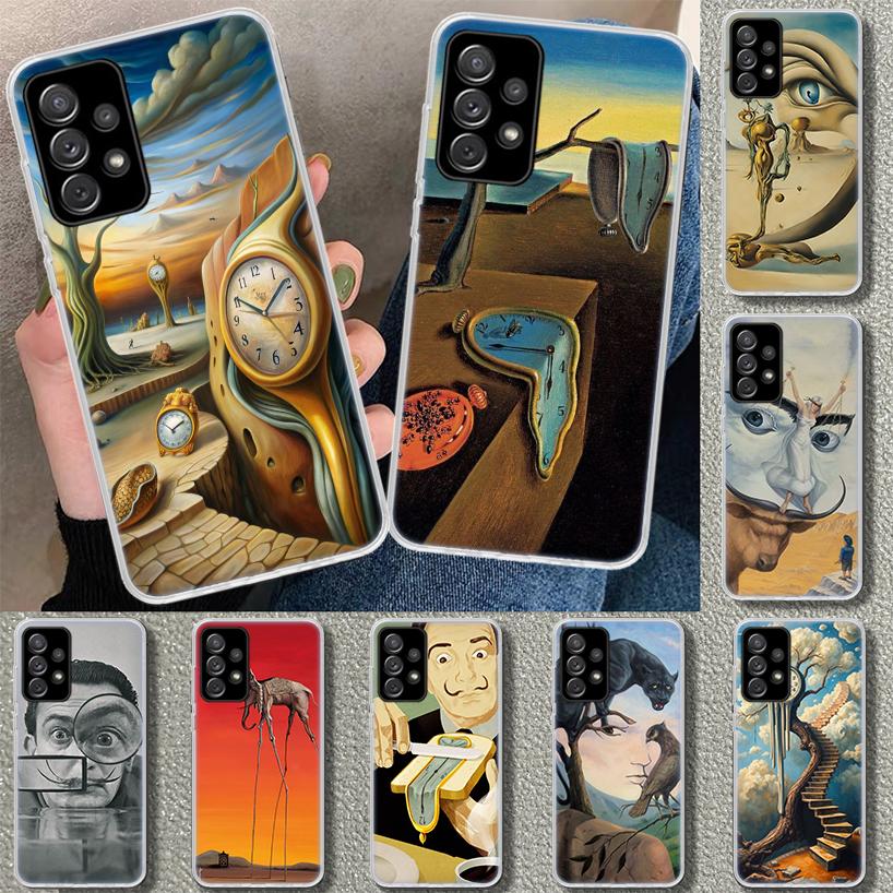 Salvador Dali Art Phone Case Cover for Samsung Galaxy A12 A22 A32 A52 A72 A02S A51 A50S A31 A20S A10S Note 20 Ultra 10 Plus Gala