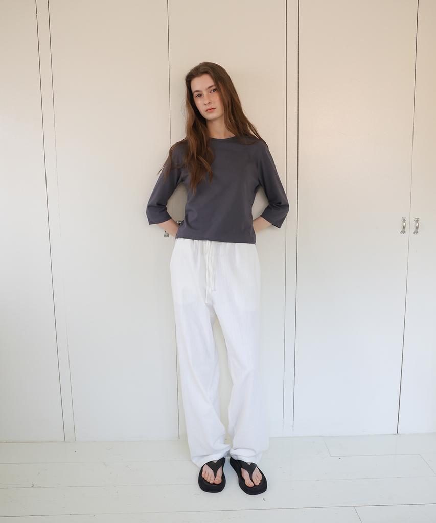 Deolil Summer Cotton Pants_Ivory