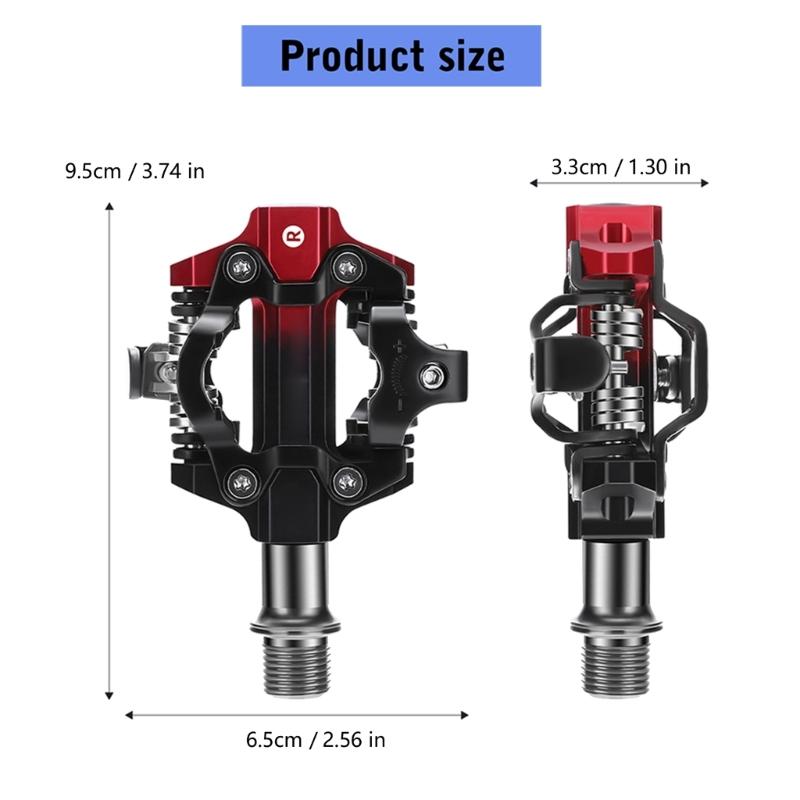 Premium Mountain Bike Pedals Smooth Design High Performances Cycling Pedals Set Corrosions Resistant for Alls Terrains