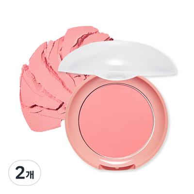 Lovely Cookie Blusher 4.5g, OR202 Sweet Coral Candy, 2 Pieces