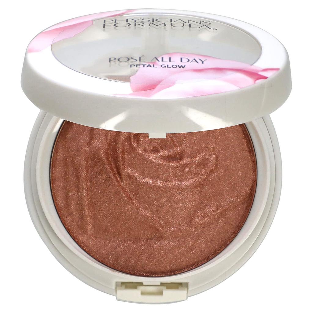 Physicians Formula Rose All Day Petal Glow, Multi-use Highlighter, Shimmering Rose, 9.2 G (0.32 Oz)