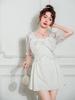 Nuovo Costume da Bagno Intero Donna Stile Retro INS in Pizzo - Sexy, Fatato, Copri Pancia per Vacanze & Terme