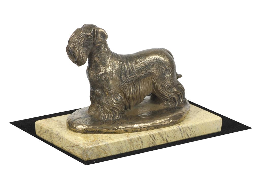 Terier Czeski, Cesky Terrier - Statuetka Psa, Figurka Sylwetki Psa, Trofeum Na Wystawę Psów Marki Art-Dog