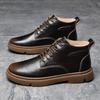 Man Elevator Shoes Men  Ankel Boots Height Increase Insole  6cm  Outdoor Plus Size 38-44