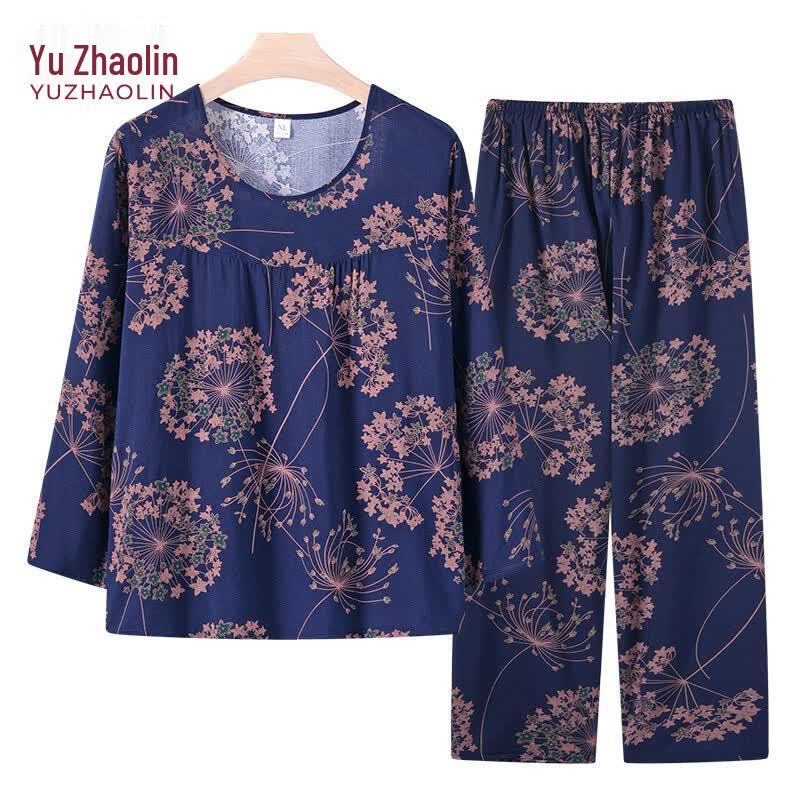 YUZHAOLIN Women s Plus Size Summer Long-Sleeve Two-Piece Set 4XL