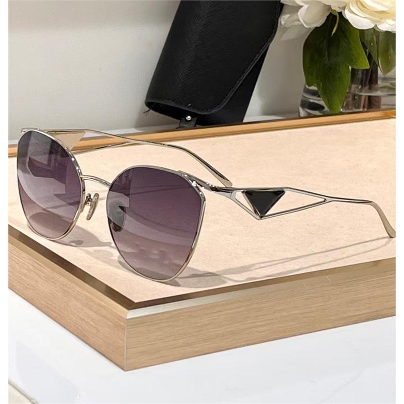 

Retro Cat Eye Triangle Logo Gradient Pink Sunglasses - UV Protection Standard