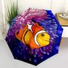 1pc Clownfish Coral Umbrella Portable Folding Umbrella Durable Iron Frame, Suitable for All Seasons Home Travel Outdoor Yy260319058
