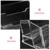 Visitenkartenständer Transparenter Organizer Schreibtischhalter PP-Material Rutschfeste Basis Bürotisch Displayhalter Visitenkarte