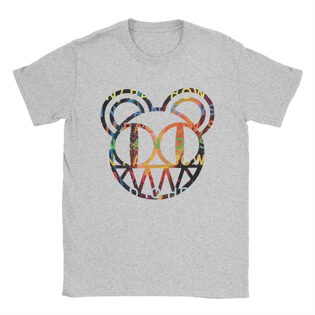 Radiohead T-Shirt Herren Baumwolle Vintage T-Shirt Rundhals Kurzarm Kleidung Einzigartig
