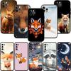 FM24 fox cute Soft Shell Phone Case for OPPO A40 A60 A80 A15 A16 A16K A12 A17 A17K A54 A54S A53 A53S A55 A56 A57 A98 F23