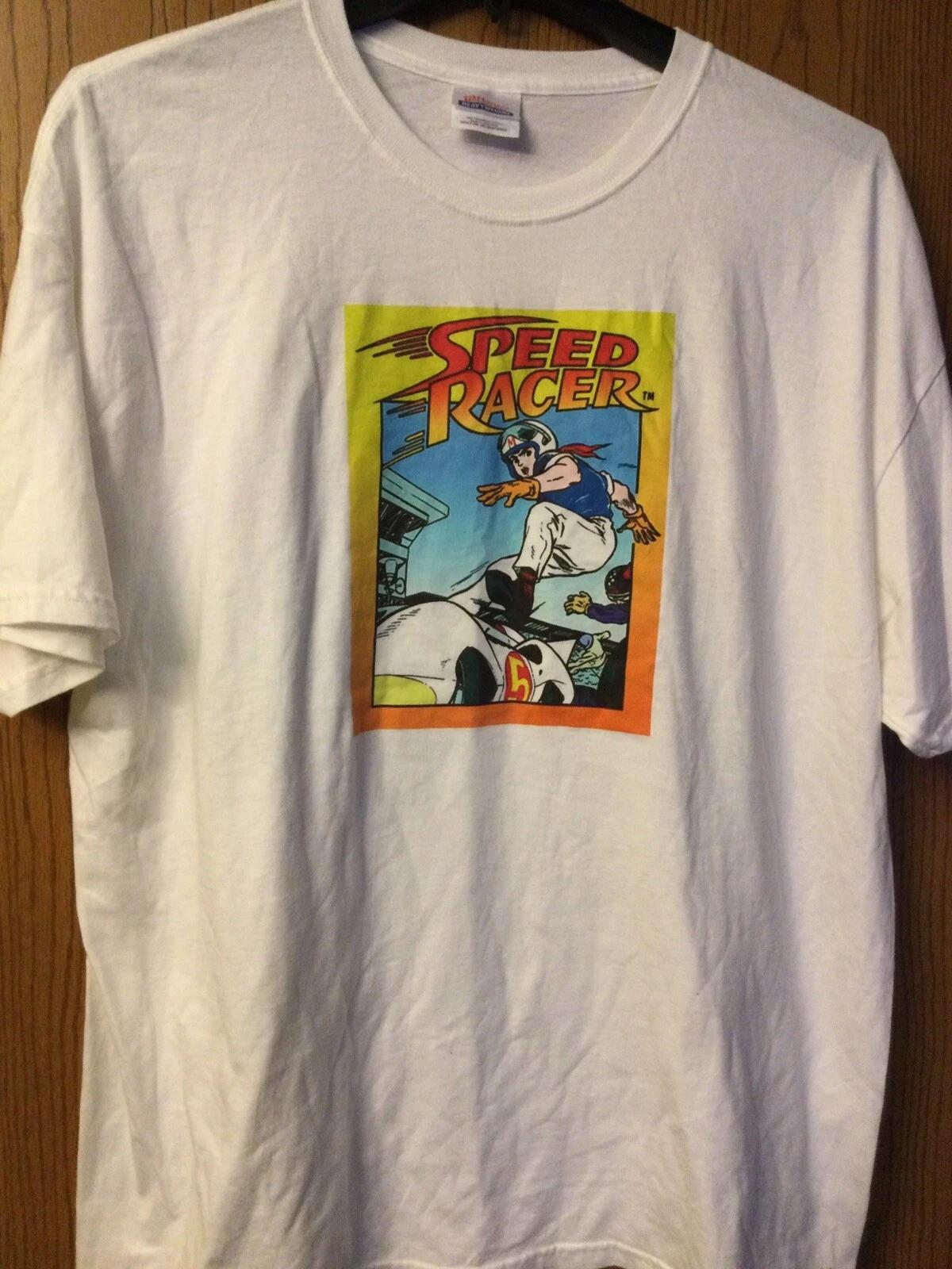 

Speed Racer - White Shirt. 2XL (50-52). 4XL