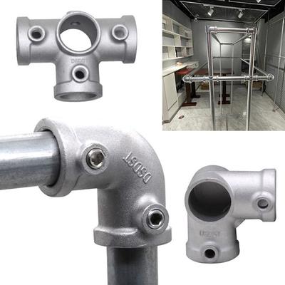 Aluminum Alloy Steel Pipe Fitting Connector Fixed Buckle Circular Pipe Connector  Pipes