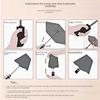 Umbrella Sunny And Rainy Automatic With Printed Logo Black Plastic Spf Sunscreen Threefolding Design