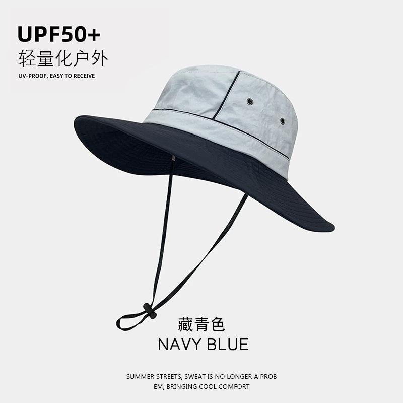 Outdoor Sunscreen Bucket Hat Quick-drying Breathable Sun Hat Spring and Summer Light and Waterproof Outdoor Camping Hiking Hat