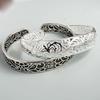 Xiaomi 100% Solid 925 Sterling Silver Retro Bracelet for Women Men Vintage Handmade Retro Hollow Simple Bracelet Birthday Gift