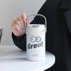 Modern Minimalist 316 Stainless Steel Travel Mug With Tea Separator For Office And Commuting