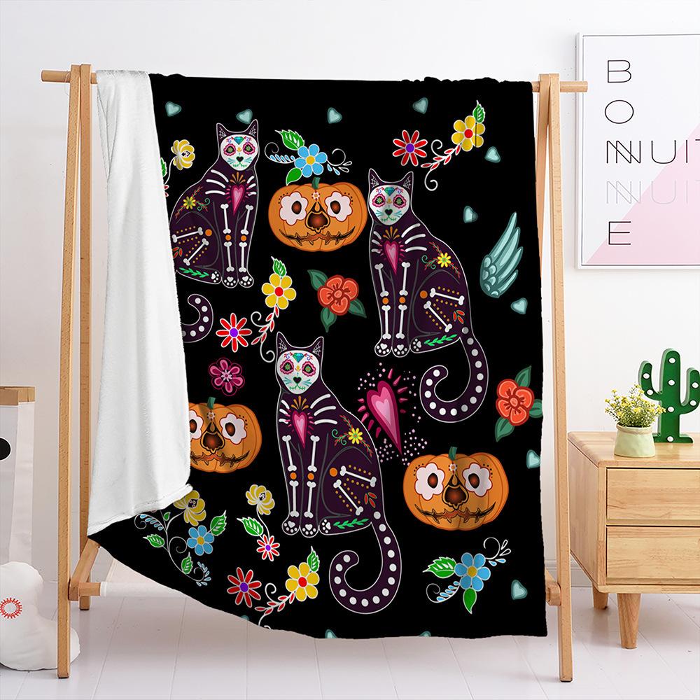 Flannel Halloween Blanket Bedroom Living Room Blanket All Seasons