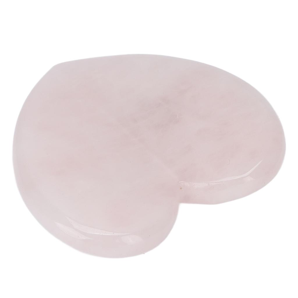 Rosenquarz Jade Stein Guasha Herzform Schaben Gesichtslifting Steinwerkzeug für SPA Akupunkturtherapie Massage